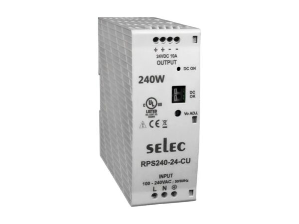 RPS240 | DIN RAIL MOUNT 240W POWER SUPPLY – Selec