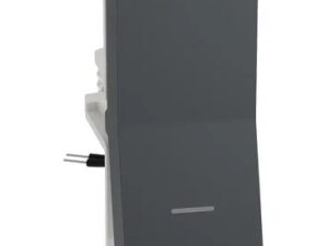 UNS161SWL1M_GY | Switch, Unica Pure, with indicator, 1-pole 1-way, 16AX, 1 module, pillar terminals, grey – Schneider Electric
