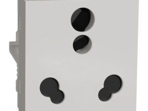 UNS616SK2M_WE | Double socket-outlet, Unica Pure, 2P + E, 6/16A, 2 modules, polar white – Schneider Electric