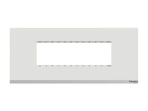 UNSCP6M_WE | Cover Frame, Unica Pure, with fixing frame, 1 gang, 6 modules, polar white – Schneider Electric