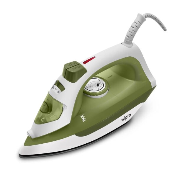 VJ051160.jpg Wipro Vesta Gs202 Powerfull 1600 Watt Steam Iron With 220 Ml Water Tank | Self Clean Function| 5 Fabric Setting| Anti-Drip Function| 1 Year Warranty – 1600 Watts, Plastic |MODEL VJ051160