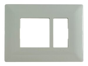 X0703 | Opale cover frame with fixing frame 3 modules white – Schneider Electric