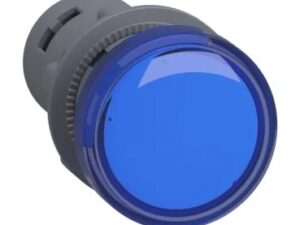 XA2EVM6LC | round pilot light Ø 22 – blue – integral LED – 220 V AC – screw clamp terminals – Schneider Electric