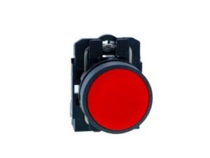 XB5AA41N | Push button, Harmony XB5N XB7N, plastic, flush, red, 22mm, spring return, unmarked, 1 NO – Schneider Electric