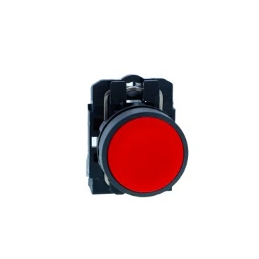 XB5AA41N_MAIN_2024_web.jpg XB5AA41N | Push button, Harmony XB5N XB7N, plastic, flush, red, 22mm, spring return, unmarked, 1 NO – Schneider Electric
