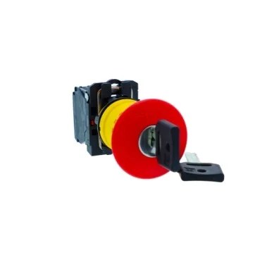 XB5AS142N.jpg XB5AS142N | Key emergency switching off push button, Harmony XB5N XB7N, plastic, red, 40mm, key release, 1 NC – Schneider Electric