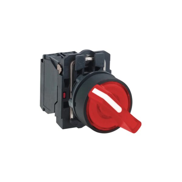 XB5N_CP250923023_1500x1500.jpg XB5AK124B2N | Ill selector switch, Harmony XB5N XB7N, plastic, red, 22mm, short handle, 2 position, stay put, 24V AC DC, 1 NC – Schneider Electric