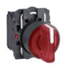 XB5AK134M5N | Ill selector switch, Harmony XB5N XB7N, plastic, red, 22mm, short handle, 3 position, stay put, 230V AC, 1NC 1NO – Schneider Electric