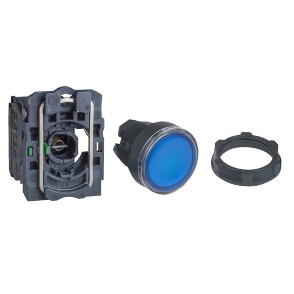 XB5_633_CPODA2016266_1500x1500.jpg XB5AW36B1N | Illuminated pushbutton, Harmony XB5N XB7N, plastic, flush, blue, 22mm, spring return, 24V AC DC, 1 NO – Schneider Electric