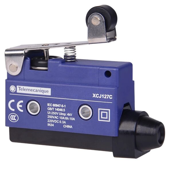 XCJ127C | Short flat lever, roller end plunger – Telemecanique Sensors