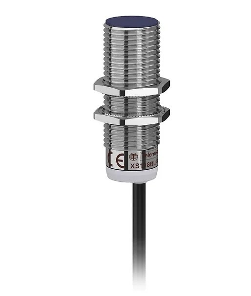 XS118BHPAL2 | Inductive sensor XS1 M18, L53mm, brass, Sn8mm, 12..24VDC, cable 2m – Telemecanique Sensors