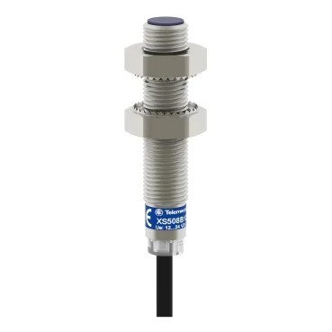 XS608B1PAL2 | Inductive proximity sensors XS, inductive sensor XS6 M8, L51mm, stainless, Sn2.5 mm, 12…48 VDC, cable 2 m – Telemecanique Sensors