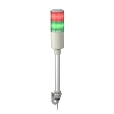 XVGM2S | Monolithic tower lights, Easy Harmony XVG, 60mm, red green, steady light, buzzer, aluminium tube mounting and L bracket, IP23, 220…240V AC – Schneider Electric