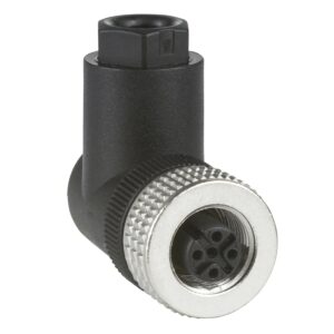 XZCC12FCM40B | Female, M12, 4 pin, elbowed connector, cable gland Pg 7 – Telemecanique Sensors