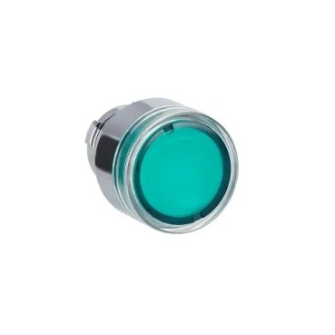 ZB2BW33C.jpg ZB2BW33C | Ø 22 mm fixing hole – push button head with green lamp – Schneider Electric