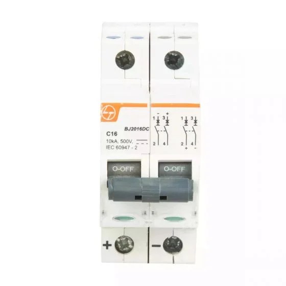 EXORA MCB 4A DP 500V DC 10kA C Curve | L&T