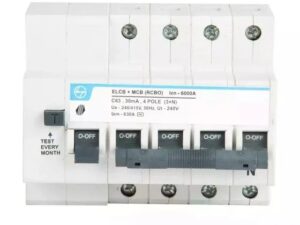 Tripper RCBO(EL+MCB) 16A FP 415V AC 6kA 30mA C Curve | L&T