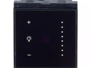 englaze Touch Light Dimmer Black Glass | L&T