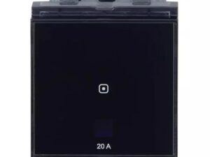 englaze Touch 20 A switch Black Glass | L&T