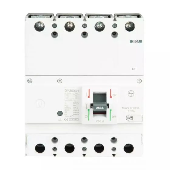 cm98196oopo_mccb_dy250u1_250a_4p_10ka_ftfm_front.jpg DY250U1 MCCB 250A 4P 415V AC 10kA Thermal Magnetic 50/60 Hz | L&T