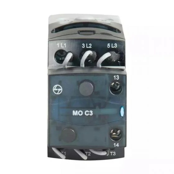 cs90019booo_mo_c_15_front.jpg MO C Capacitor Duty Contactor 15kVAr 3P 440V AC In Built 1NO AC-6b 110V AC Coil 50/60 Hz | L&T