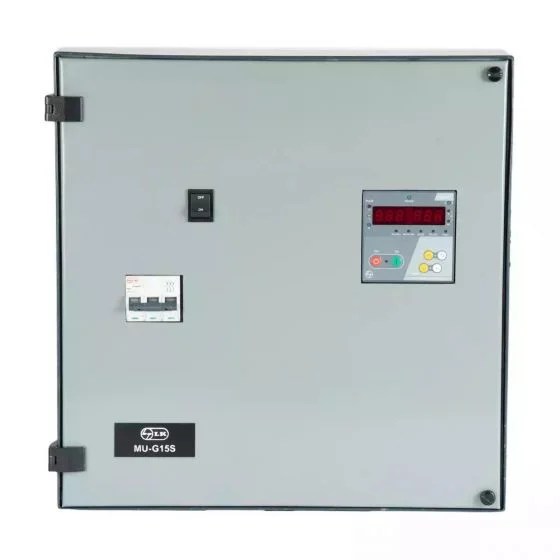 cs91529csdo_mu_g15s_fasd_15hp_360w_south_4_22a_front_1.jpg LTLK SMART Fully Automatic Star Delta Three phase Submersible Pump Controller – MU-G20HS, 20HP, 415V, South, 13-42A | L&T