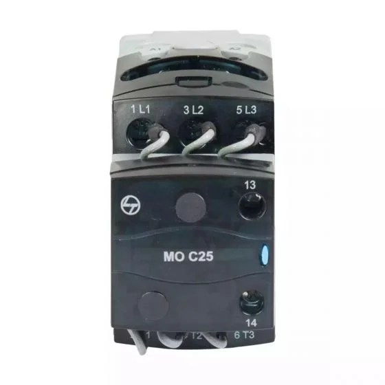 cs96322booo_mo_c_25_front.jpg MO C Capacitor Duty Contactor 25kVAr 3P 440V AC In Built 1NO AC-6b 110V AC Coil 50/60 Hz | L&T