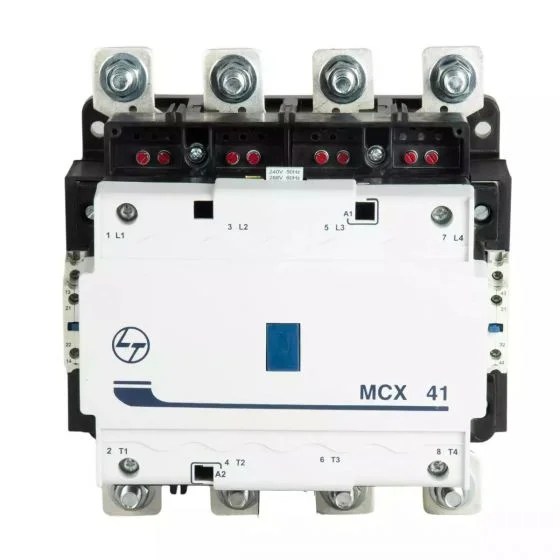 cs97023booo_mcx_41_front.jpg MCX Contactor 325A 4P 415V AC In Built 2NO+2NC AC-1 415V AC Coil 50/60 Hz | L&T