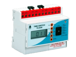 TS-203R | Panel Mount Rechargeable battery, Daily Time Switch 4 Switching per day Rly 1C/O16A EAPL