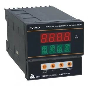 eapl-monitoring-device-pvmd-01.jpg PVIMD-G | Self Pwrd Din Rail Mount, Phase Voltage Current Monitoring Device, Input-3P 4W, Rly 1C/O,10A EAPL