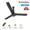 Atomberg Studio+ 1200 mm BLDC Ceiling Fan with Remote Control & LED Indicators | Earth Brown
