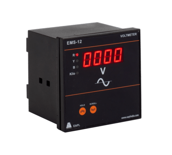 ems-12-ac-voltmeter.png EMS-12 | Volt Meter, Size 96×96, 3Phase 4Wire, Class 1 EAPL