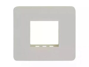 enGem 2 module grid frame + 2 Module Cover White | L&T