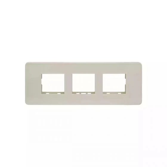enGem 6 module grid frame + 6 Module Cover White | L&T