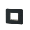 enGem 2 Module Stone Grey Plate with chrome Bezel | L&T