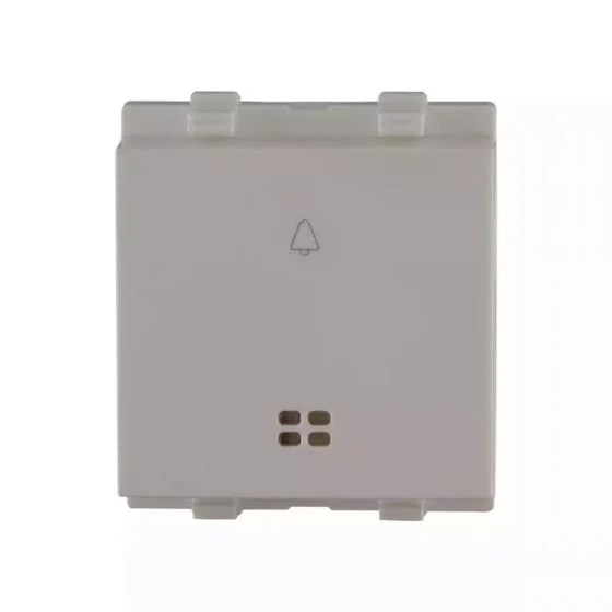 enGem bell push 6A with indicator 2M White | L&T