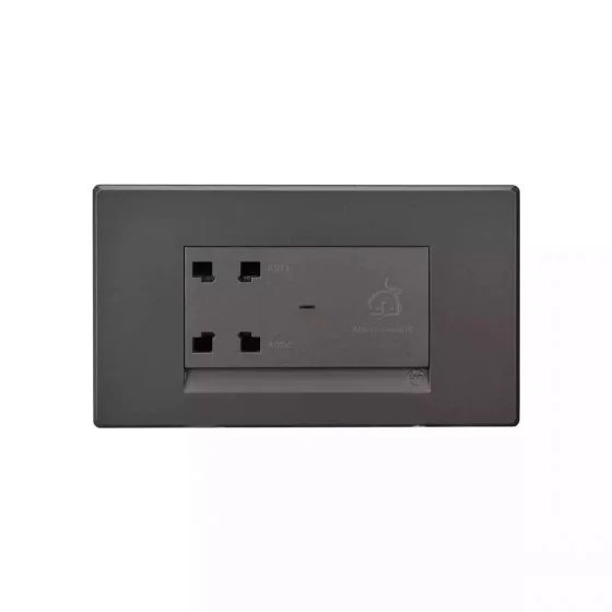 englaze Shaver socket 4M M Grey | L&T