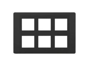 entice 12 module plate- Charcoal Grey | L&T