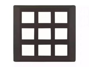 entice 18 module plate- Charcoal Grey | L&T