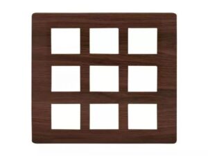 entice 18 module plate- Cinnamon Wood | L&T