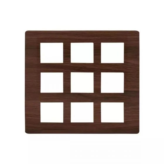 entice18moduleplate-cinnamonwood_cb91118fa12_front.jpg entice 18 module plate- Cinnamon Wood | L&T