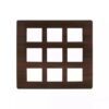 entice 18 module plate- Dark Chocolate Wood | L&T