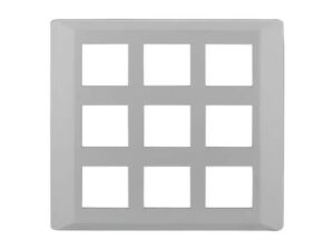 entice 18 module plate- Ice Silver | L&T