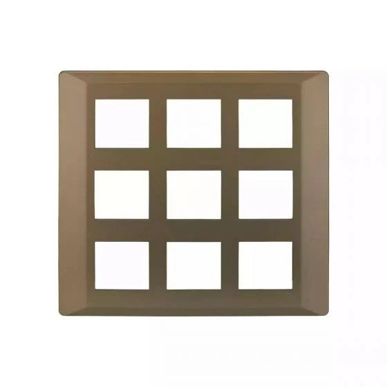 entice18moduleplate-rusticgold_cb91118fr11_front.jpg entice 18 module plate- Rustic Gold | L&T