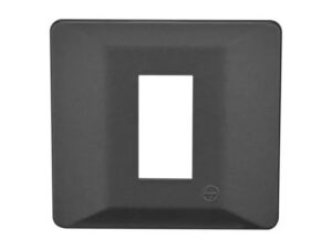 entice 1 module plate- Charcoal Grey | L&T