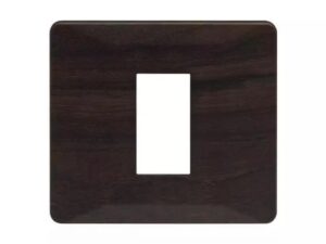 entice 1 module plate- Dark Chocolate Wood | L&T