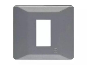 entice 1 module plate- Eco Grey | L&T