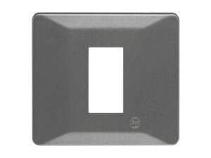 entice 1 module plate- Metallic Grey | L&T