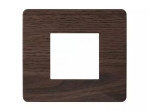 entice 2 module plate- Cinnamon Wood | L&T