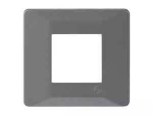 entice 2 module plate- Eco Grey | L&T